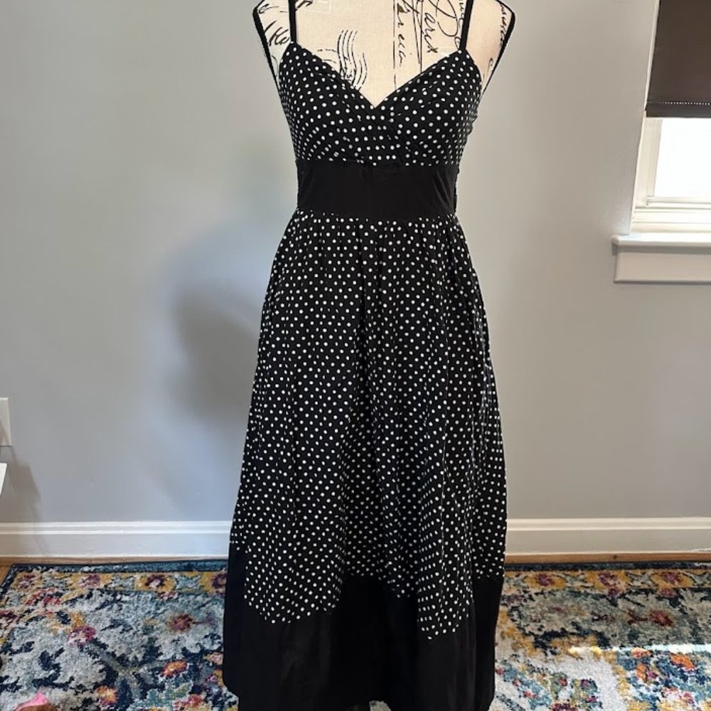 Derek Heart Polka Dot Maxi Dress - Size S